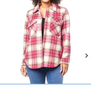 BLANK NYC “Checked out” Plaid Shacket NWT